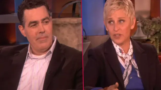 Adam Carolla and Ellen DeGeneres